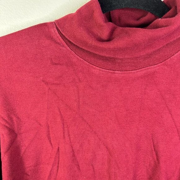 Cambridge Dry Goods Women's Maroon Turtleneck Sweater Size XL - Picture 3 of 5